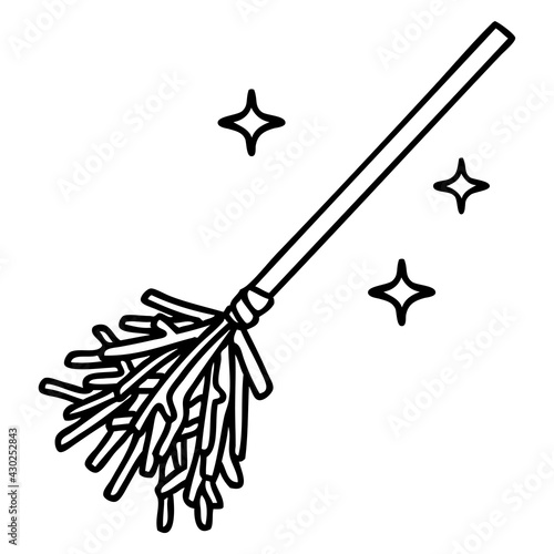 magic broomstick sweeping