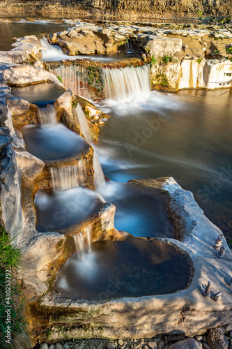 The Affenschlucht, or simply called Toss river waterfalls, are located on the border between the municipality of Neftenbach and Winterthur in Switzerland. photo