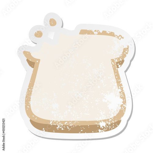 slice of bread grunge sticker