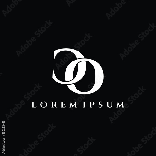 Letter CO luxury logo design vector