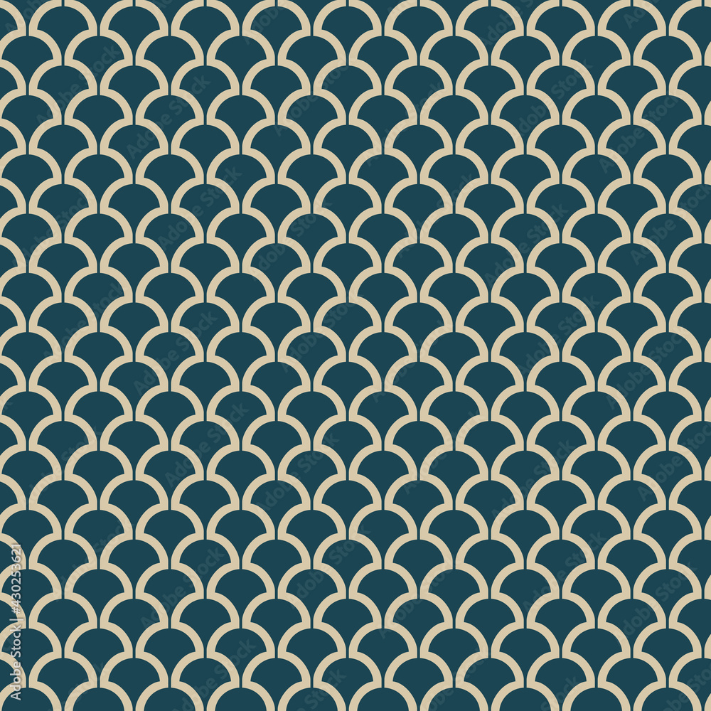 Art Deco leaf abstract seamless vector pattern Art Deco leaf abstract seamless vector pattern