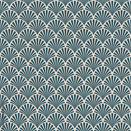 Seamless Art Deco sunburst pattern