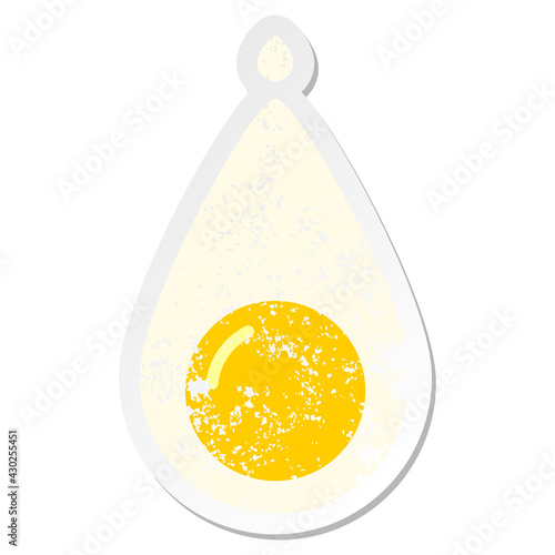 egg yolk grunge sticker
