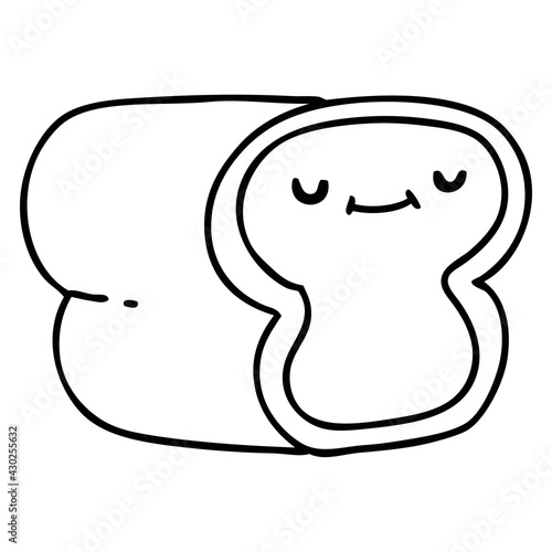 happy loaf of bread