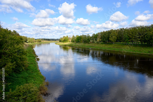 View of the Volga River  Zubtsov  Tver region  Russian Federation  September 19  2020