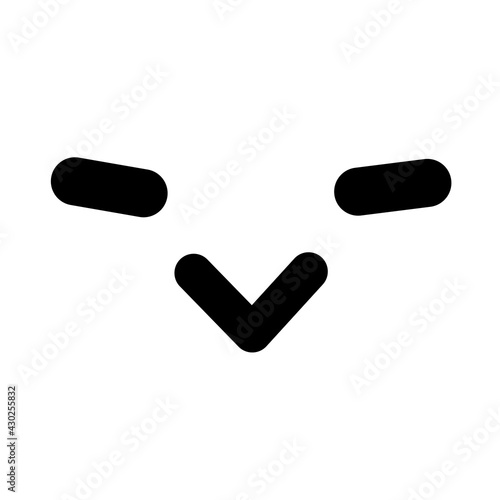 sly bird face icon