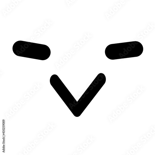 sly bird face icon