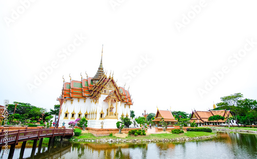 Dusit Maha Prasat Throne Hall at Wat Phra Kaew. Bangkok  Thailand