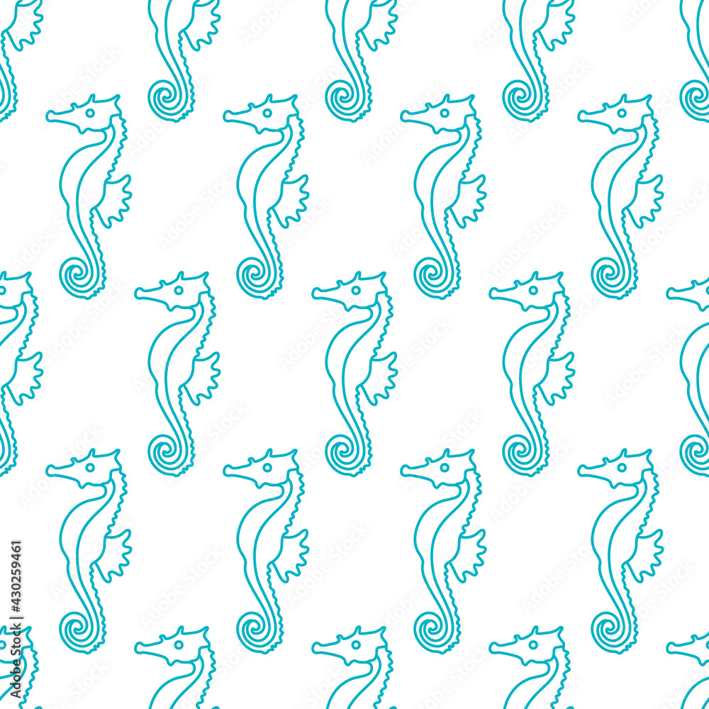 Seahorse fish pattern Seahorse fish pattern