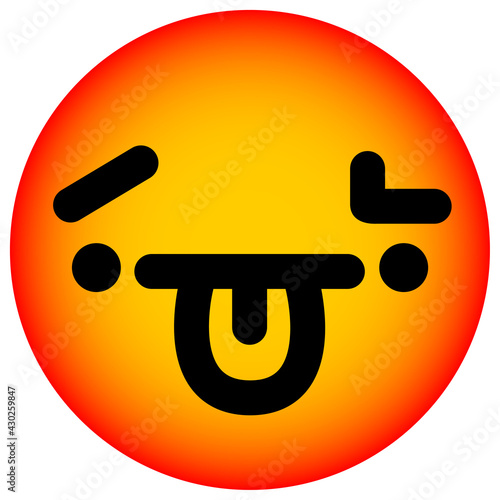 confused face raising eyebrow circle