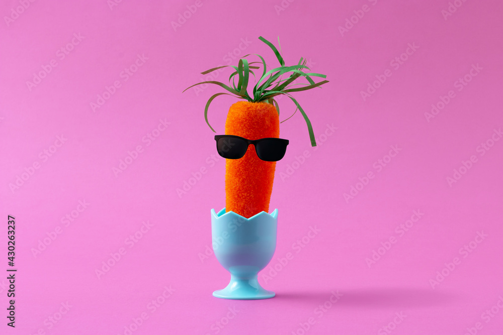 А carrot that just enjoys its seat.