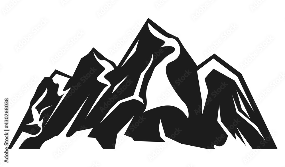 mountains adventure silhouette