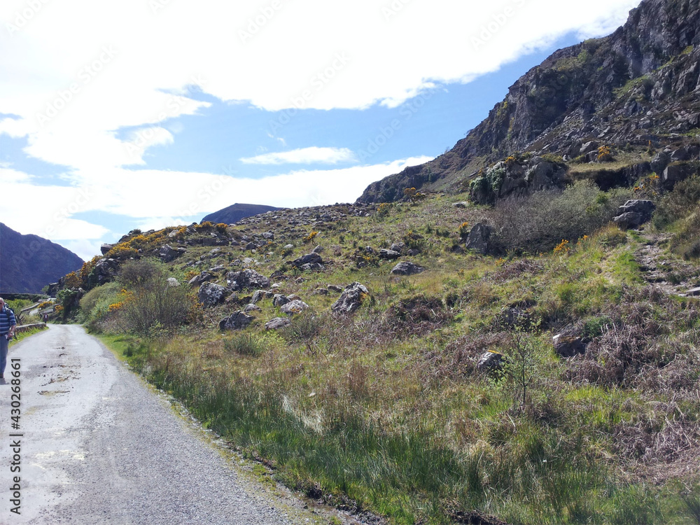 Beautiful hills in Ireland covered with mchemes and peat
Beautiful hills in Ireland covered with mchemes and peat