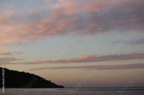 sunset over the sea