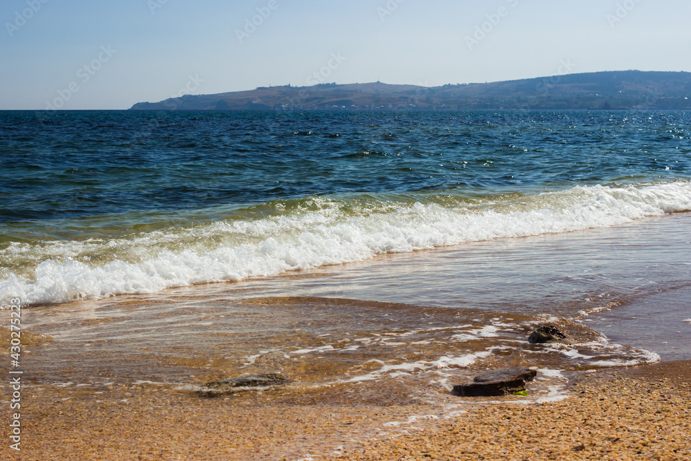 Fototapeta premium The Black Sea coast at Feodosia, Crimea.