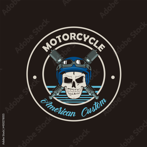 spark plugs and skull