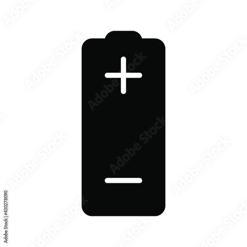 Battery. Single flat icon color e ditable