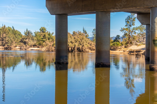 Photograph of the Nepean River and Bridge in regional Australia