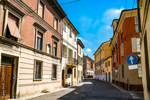 Architecture of Piacenza in Italy