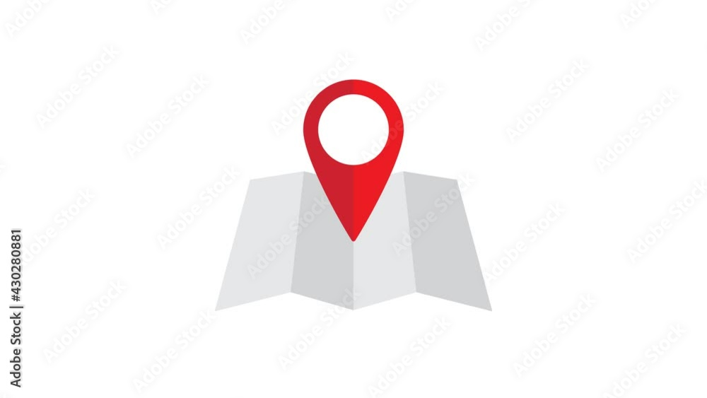 Navigation animation. location, map pointer video 4k Navigation animation. location, map pointer video 4k