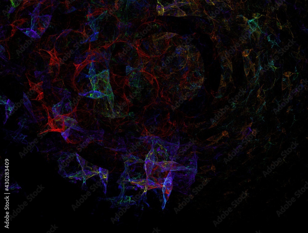 Naklejka premium Imaginatory fractal background generated Image