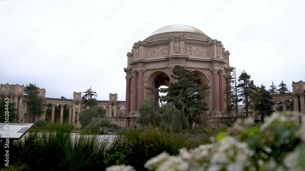 Scenic view of the Palace of Fine Arts Museum in a cold day Scenic view of the Palace of Fine Arts Museum in a cold day