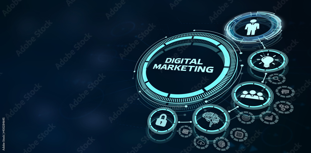 Business, Technology, Internet and network concept. Digital Marketing content planning advertising strategy concept. Business, Technology, Internet and network concept. Digital Marketing content planning advertising strategy concept.