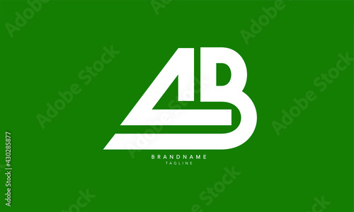 Alphabet letters Initials Monogram logo AB, BA, A and B