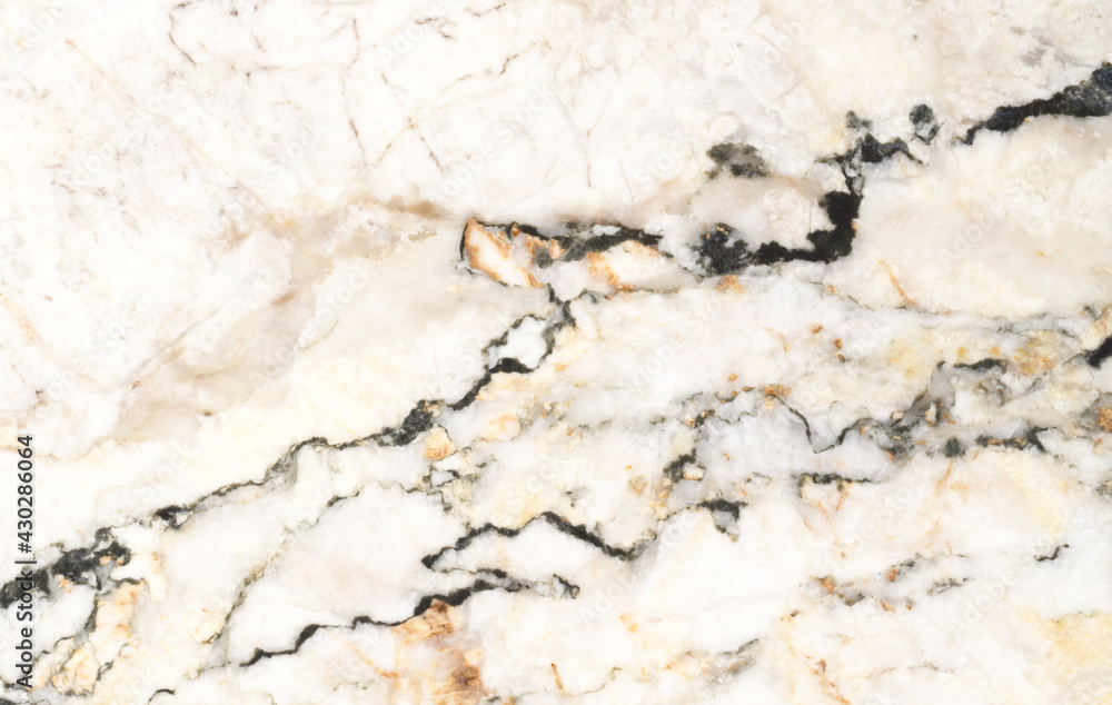 Naklejka premium White marble texture background pattern with high resolution.