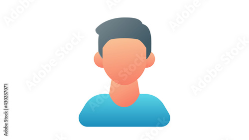 person man user single isolated icon with single isolated icon with smooth style