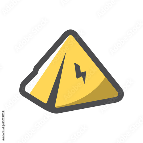 Pyramid Ancient Egypt Vector icon Cartoon illustration