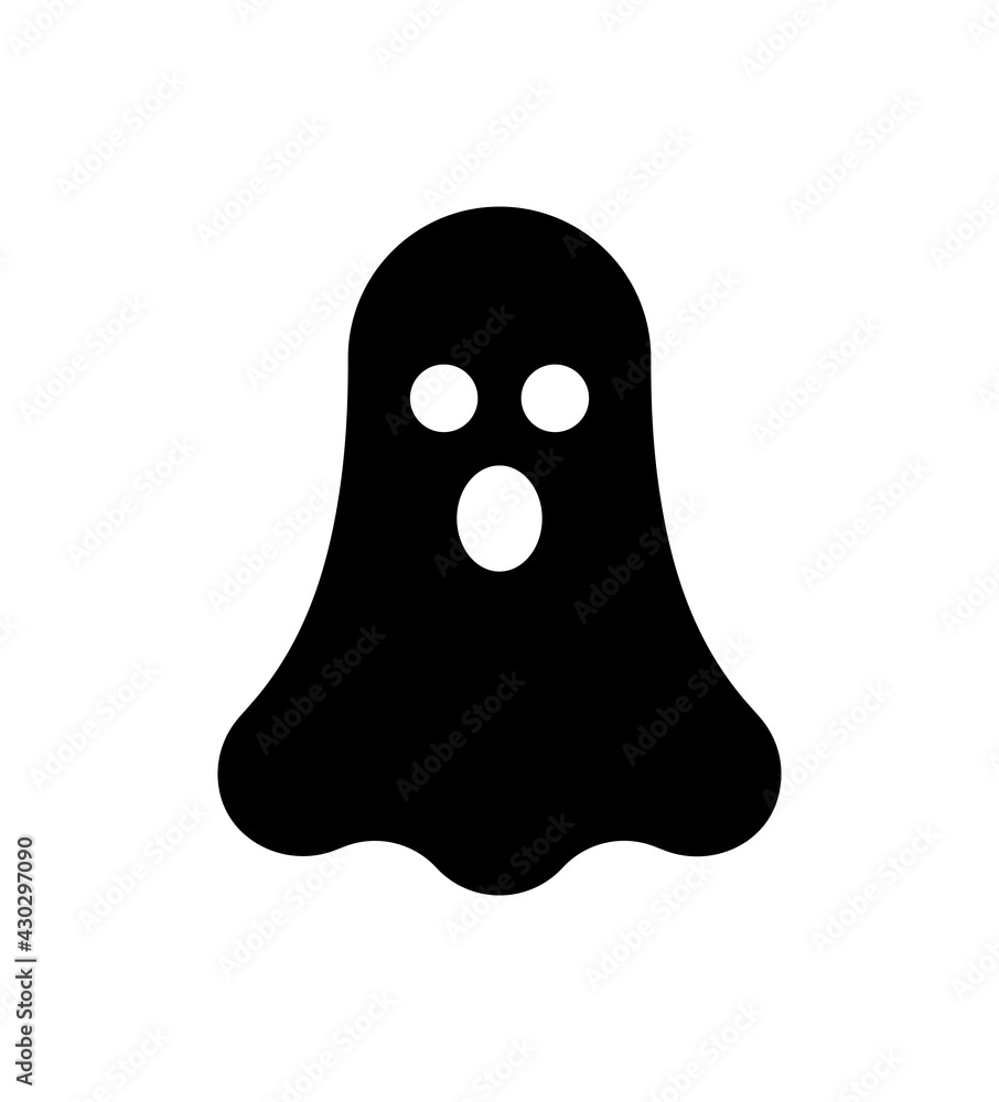 Horror ghost icon. Horror ghost icon.