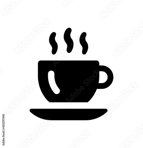 Coffee drink espresso cup icon vector
