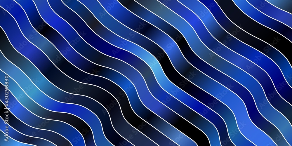 Light BLUE vector backdrop with bent lines. Light BLUE vector backdrop with bent lines.
