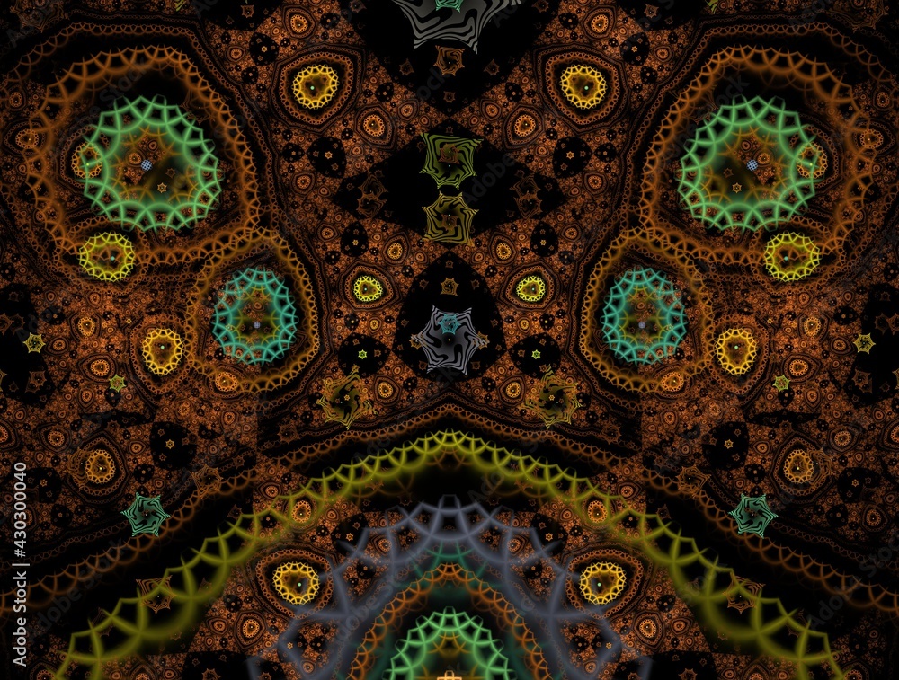 Imaginatory fractal background generated Image