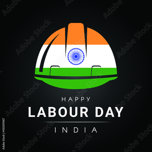 Happy Labour Day with a tricolour helmet