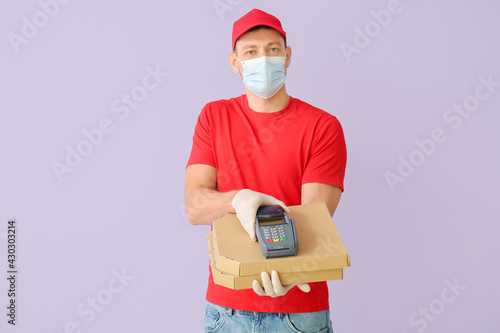 Courier of food delivery se...