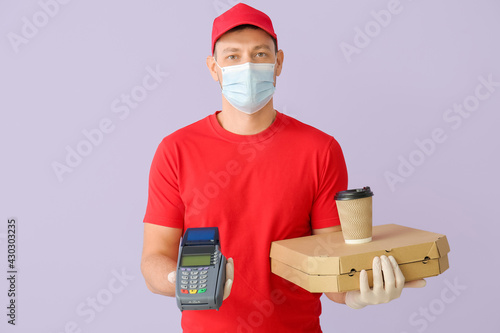 Courier of food delivery se...