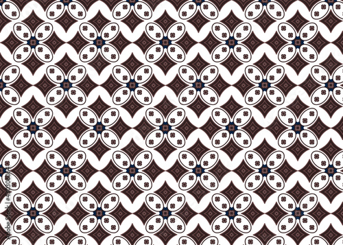 Ethnic Indonesian Batik Pattern. Floral Pattern