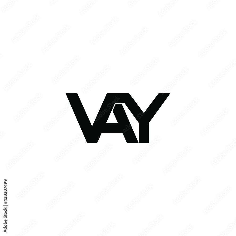 vay letter original monogram logo design vay letter original monogram logo design