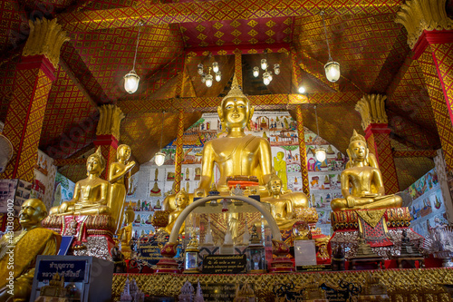Buddha Image in the Wat Tha Sung Temple near Uthai Thani in  Thailand © tarfullhd