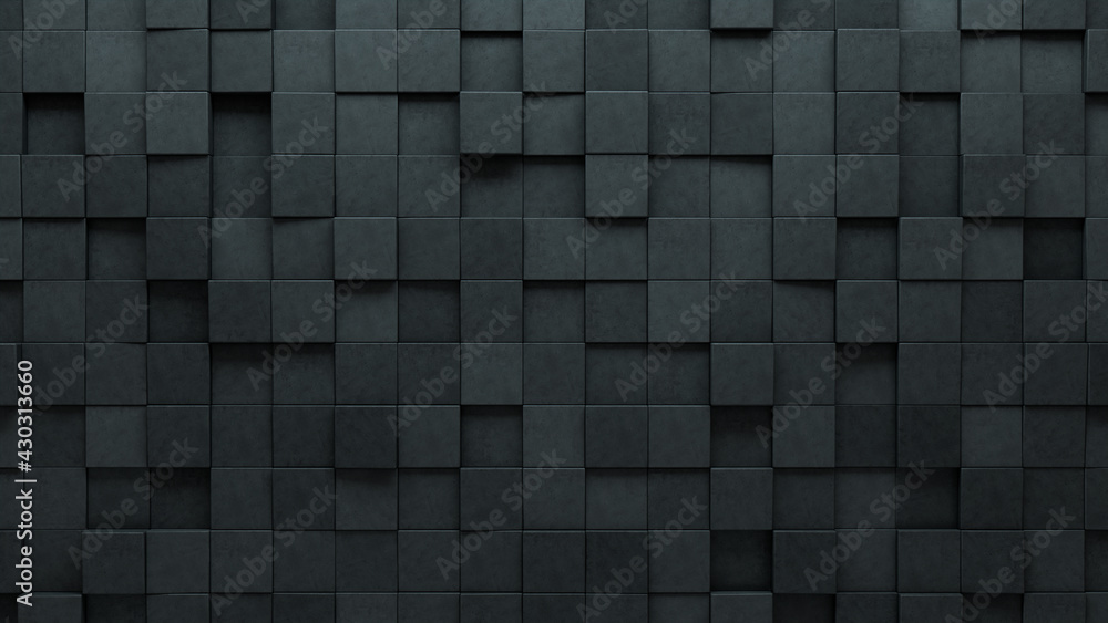 Polished, 3D Wall background with tiles. Futuristic, tile Wallpaper with Square, Concrete blocks. 3D Render Polished, 3D Wall background with tiles. Futuristic, tile Wallpaper with Square, Concrete blocks. 3D Render