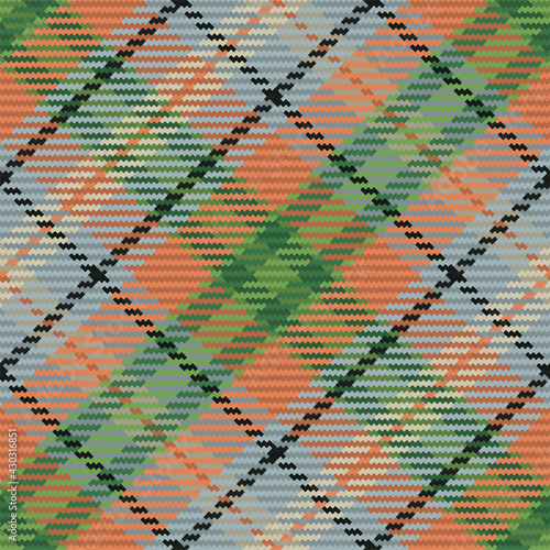 Seamless pattern of scottish tartan plaid. Repeatable background with check fabric texture. Vector backdrop striped textile print.