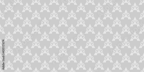 Simple background pattern with geometric elements on gray background, wallpaper. Seamless pattern, texture. Vector graphics