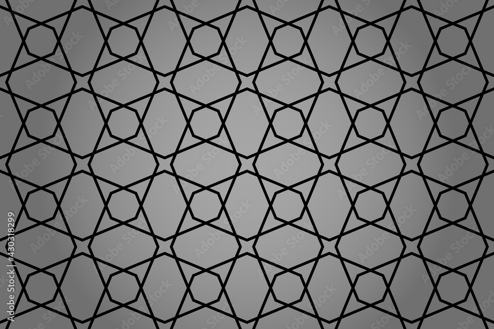 The geometric pattern with lines. Seamless vector background. Black and gray texture. Graphic modern pattern. Simple lattice graphic design