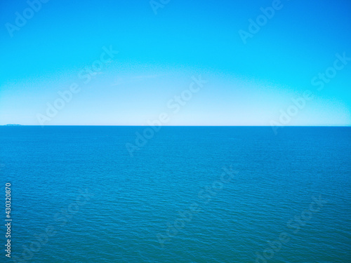 Blue sky and sea, beautiful natural landscape