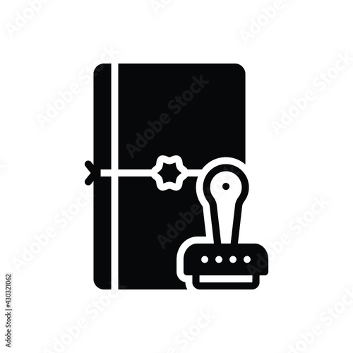 Black solid icon for legacy