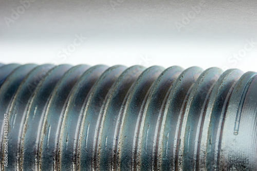 Newly manufactured large screws. Industry background.