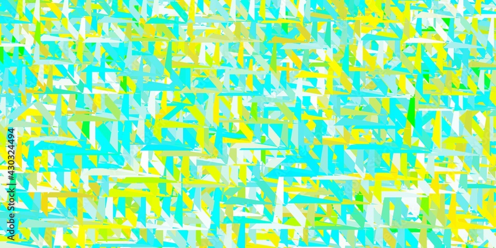 Obraz premium Light blue, yellow vector background with polygonal forms.