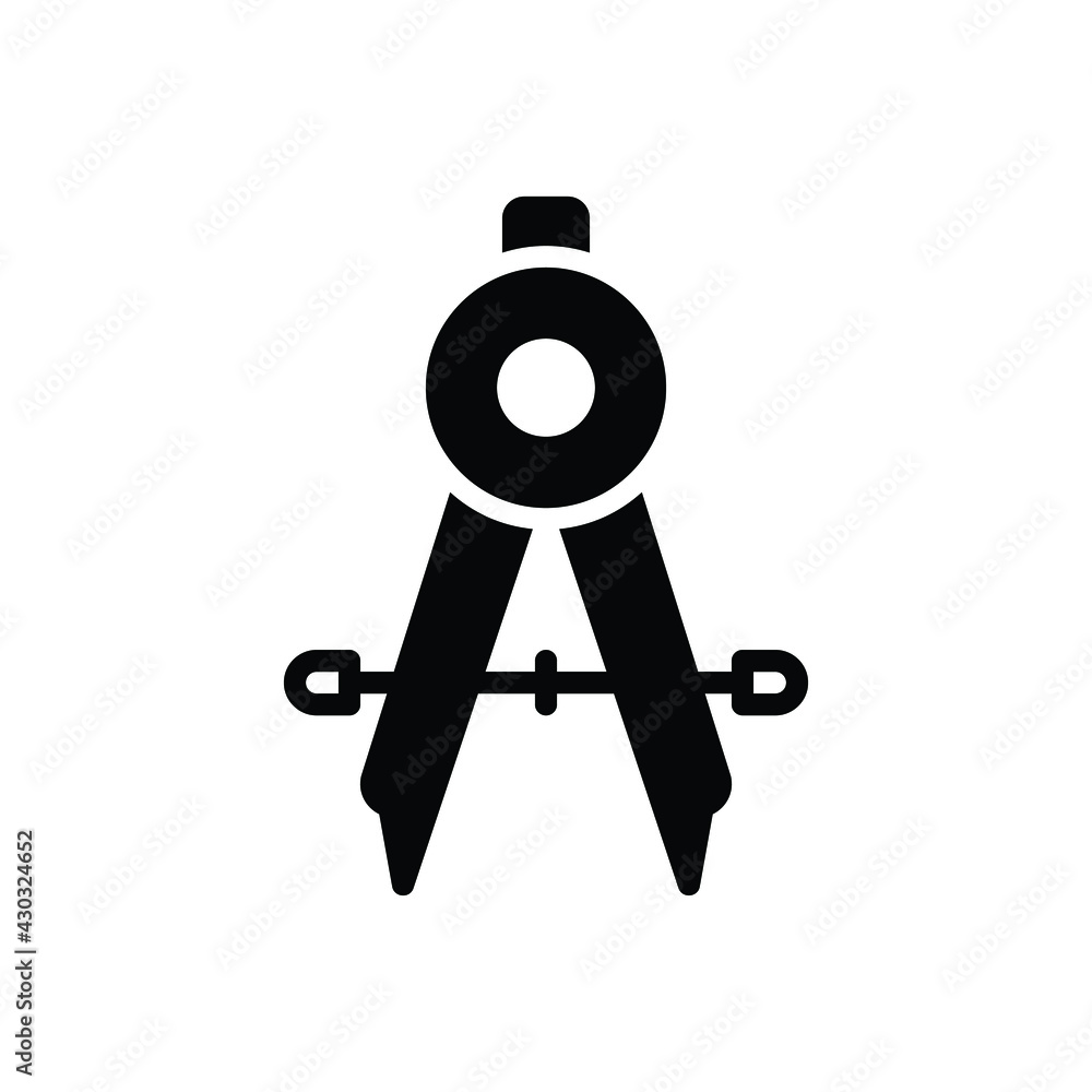 Black solid icon for calibration Black solid icon for calibration